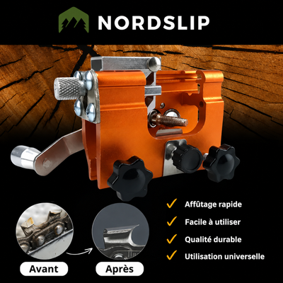 NordSlip™ – Affûteur de chaîne pour tronçonneuse